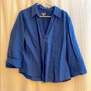 Talbots Linen Shirt size Large